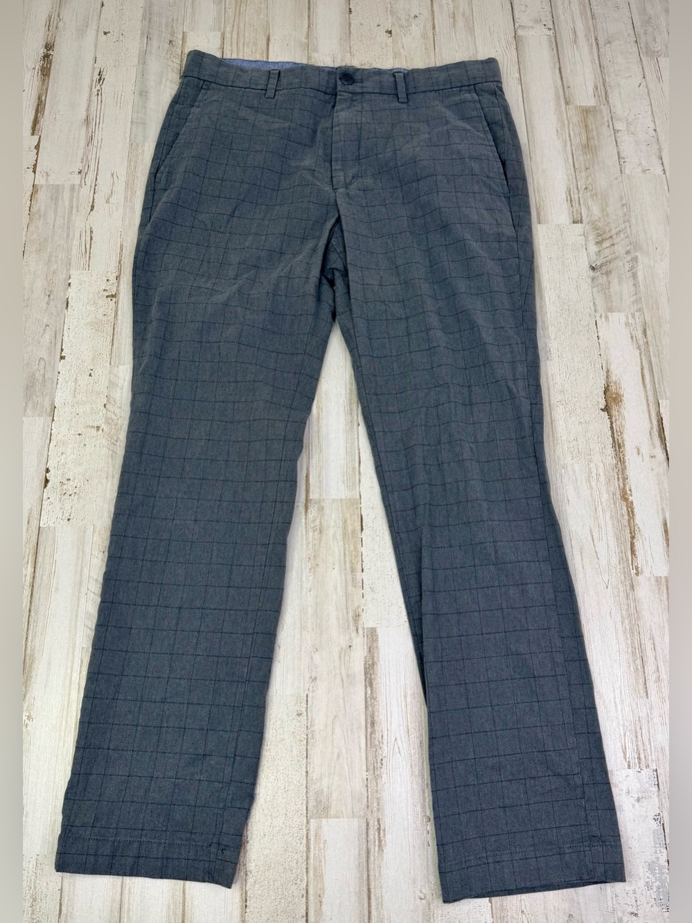 Banana Republic Dress Pants Men's 32x28 Blue Cotton Blend Slim Fit